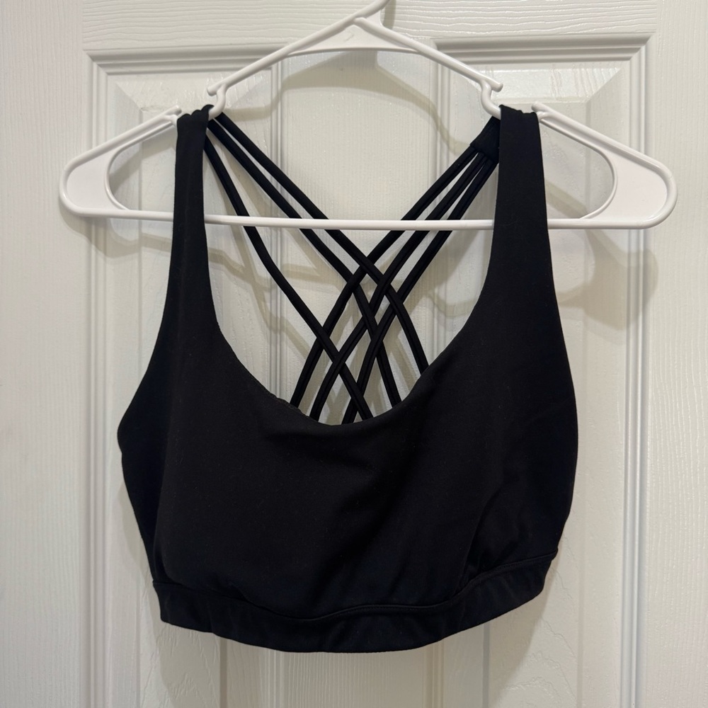 Victoria's Secret Black Strappy Sports Bra